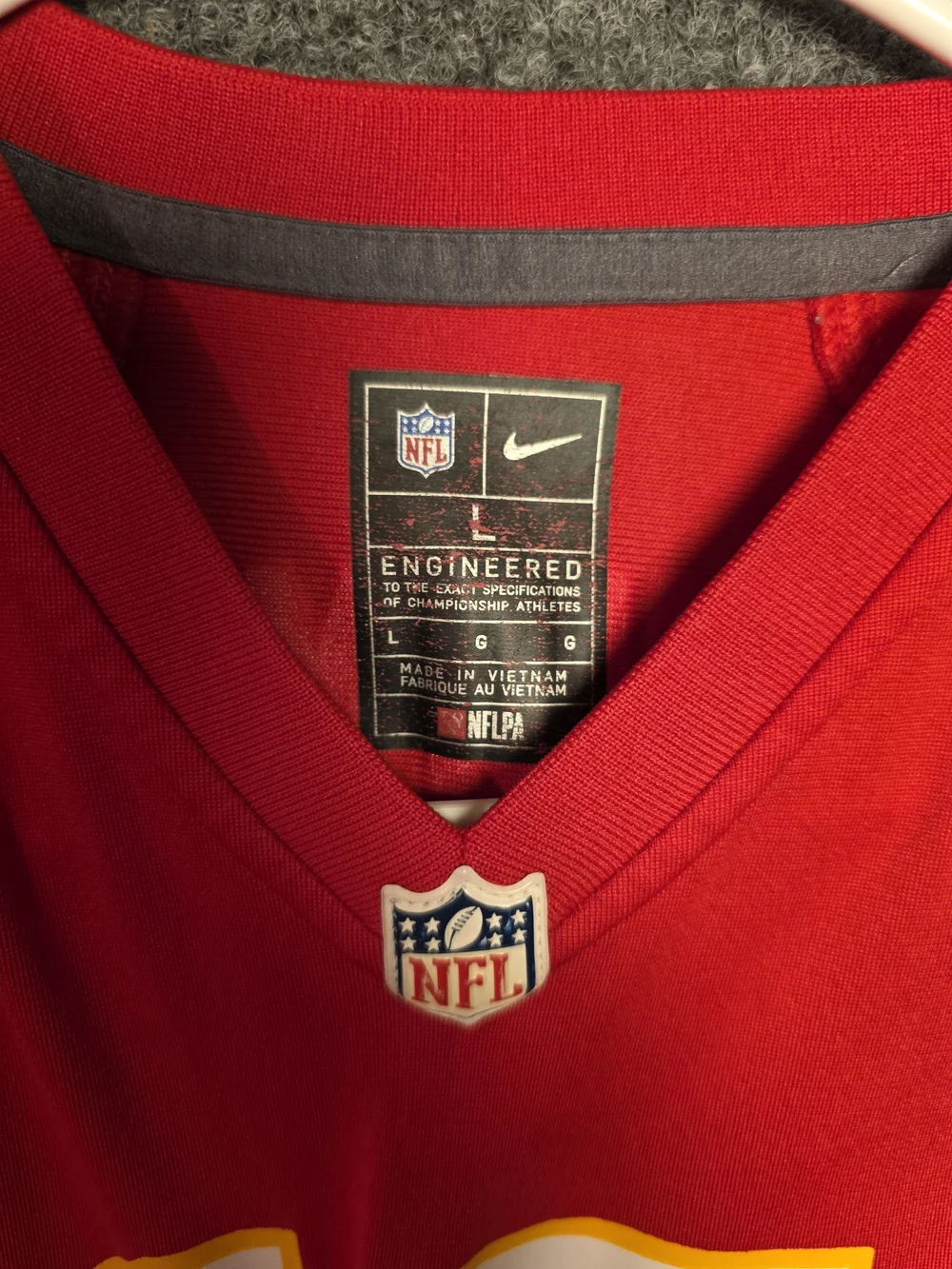 Nike NFL Kansas City Chiefs Patrick Mahomes #15 Youth Large (14-16) Jersey Red L